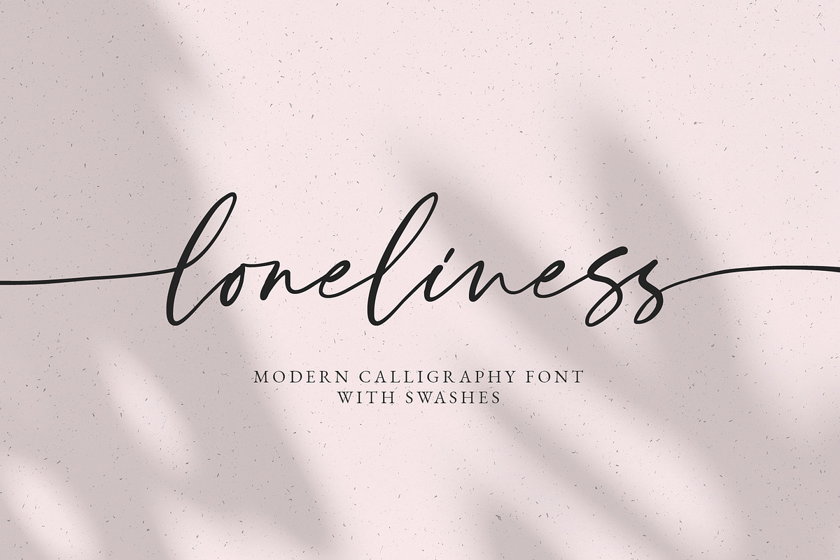 Loneliness Romantic Script, a Handwritten Font by supfonts (Photo 1 of 10)