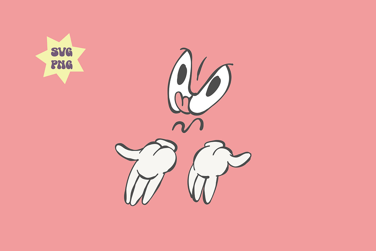 Funny cartoon faces, Groovy mascot, an Icon by Anastasiya Klempach (Photo 3 of 4)