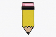 Pencil Embroidery Design, a Graphic by CraftArtStudio (Thumbnail 1 of 4)