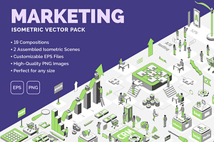 Growth Marketing  3d Isometric View, an Object Graphic by 35lab