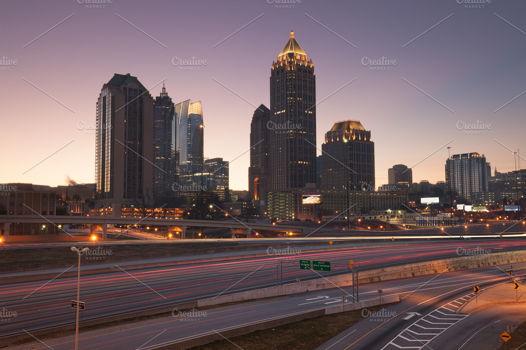 Atlanta skyline containing architecture, atlanta, and building, an Architecture Photo by khoroshkov