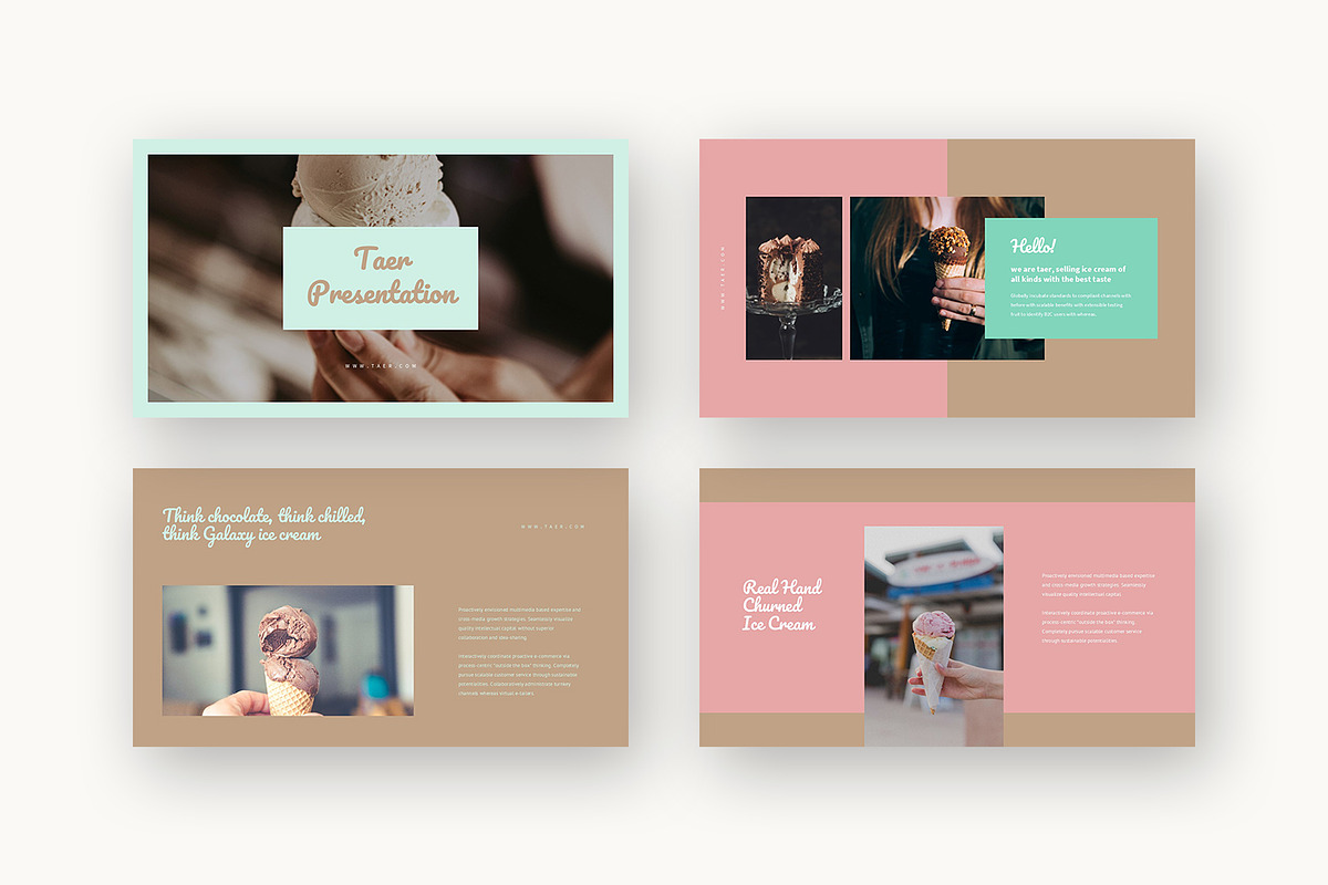 Taer : Dessert Shop Google Slides, a Presentation Template by Punkl Camp (Photo 2 of 16)