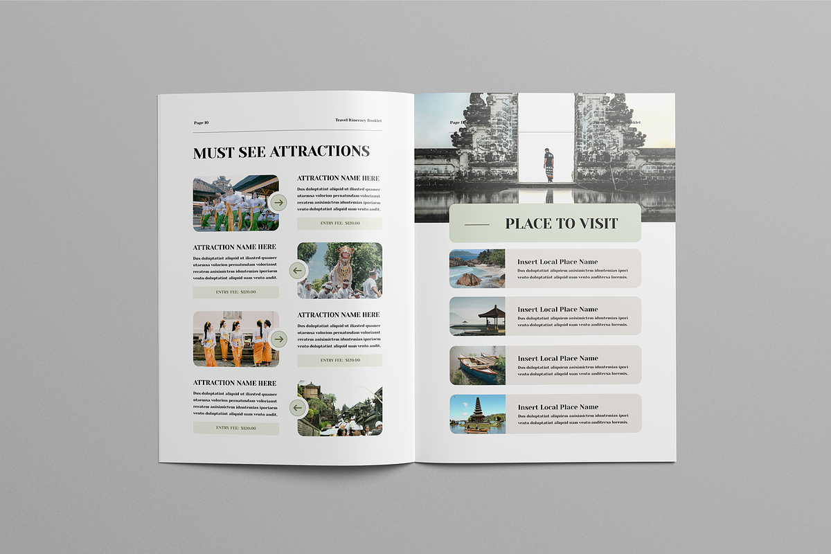 Travel Itinerary Book, a Magazine Template by Leaflove (Photo 4 of 9)