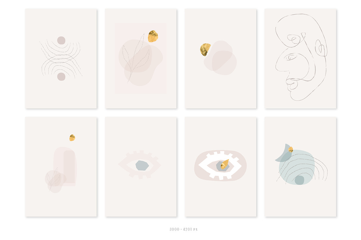 Abstract shapes art collection, a Texture Graphic by Anna Sokol (Photo 7 of 28)