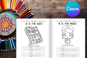 Learning to Trace Kids Activity Book, a Print Template by LA Design (Thumbnail 7 of 10)