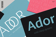 Ador, a Sans Serif Font by fontador (Thumbnail 1 of 8)