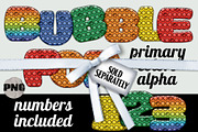 Primary Color Bubble Pop Shapes, an Object Graphic by AlexandHer Digital Art (Thumbnail 3 of 5)