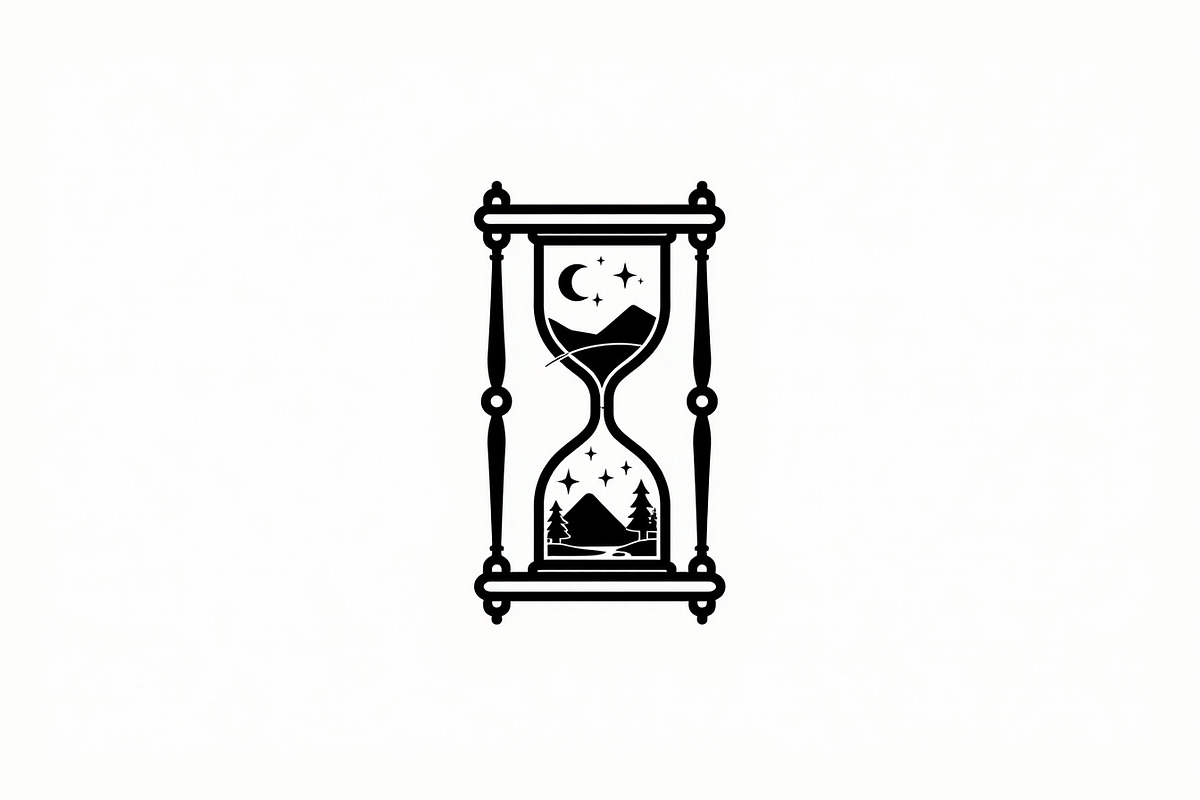 Hourglass Nature Scene Bundle, an Illustration by hafijul (Photo 3 of 7)