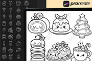 150Christmas Dessert Procreate Stamp, a Brush Add-On by DrawingStoryShop (Thumbnail 2 of 6)