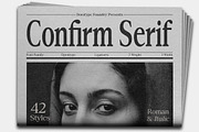 Confirm Serif (42 fonts), a Font by Dora Typefoundry (Thumbnail 11 of 12)