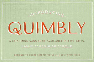 Quimbly Font Trio