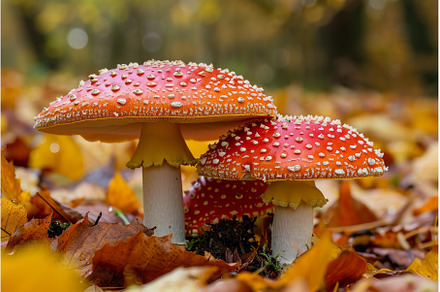 Poisonous Amanita muscaria mushroom, a Nature Photo by Ylivdesign