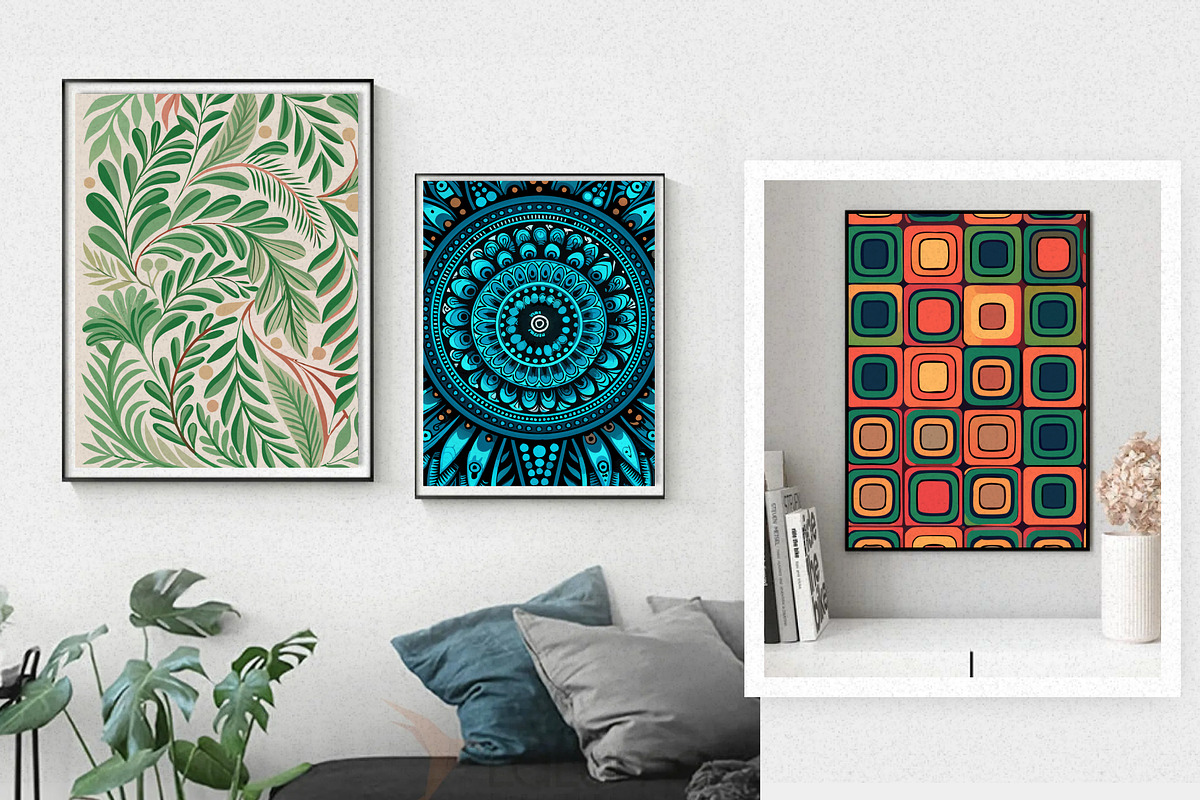 Abstract Pattern Digital Posters