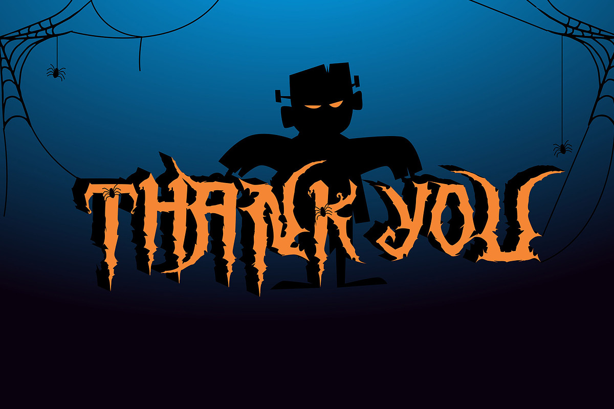 Night Franklin - Halloween Font, a Font by figuree studio (Photo 7 of 7)
