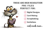 Whimsical Valentine Animals Clipart, an Illustration by OK Design (Thumbnail 4 of 6)