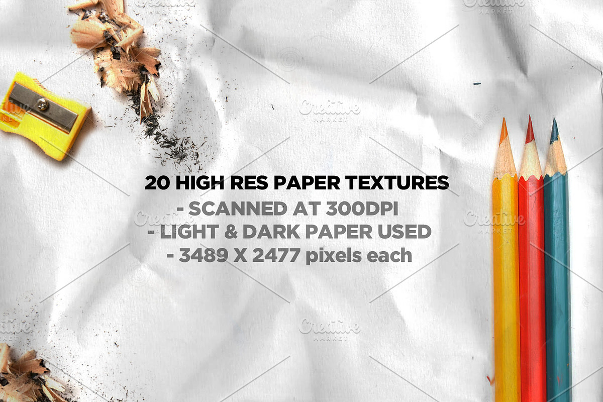 20 Folded Paper Textures preview 2