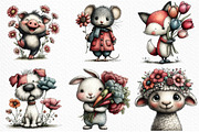Whimsical Spring Clipart, an Illustration by Craft Nest (Thumbnail 6 of 11)