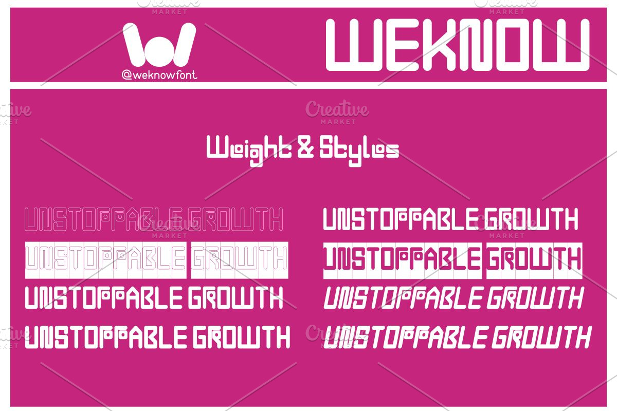 Unstoppable Growth font, a Font by weknow (Photo 7 of 8)