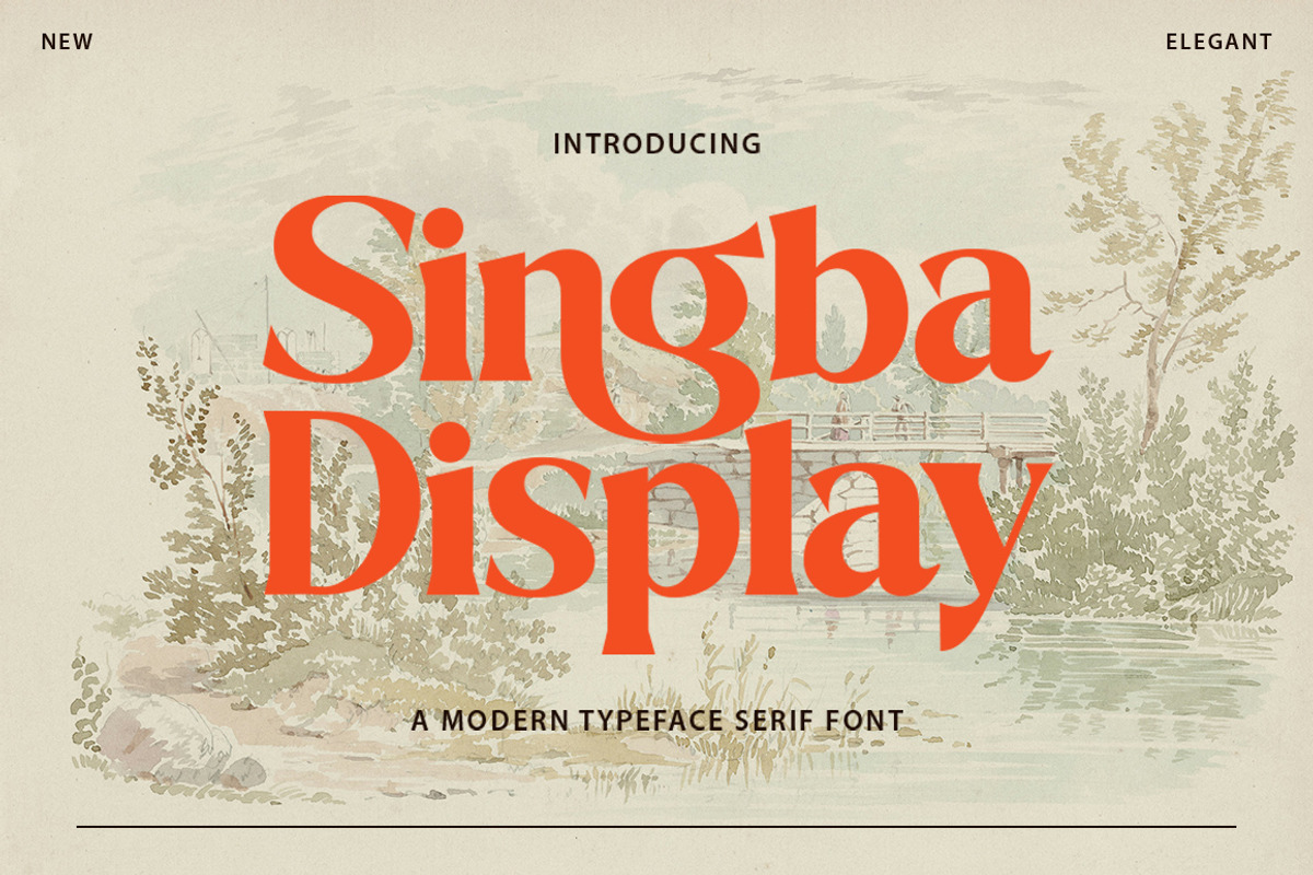 Singba Display, a Serif Font by MasaType (Photo 1 of 10)