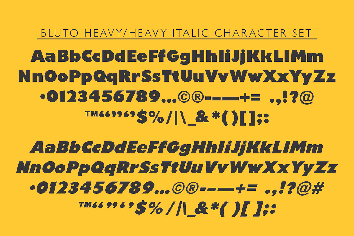 Bluto | Sans Serif Type Family, a Sans Serif Font by StudioWorks (Photo 6 of 12)