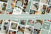 Green Christmas Instagram Templates, a Social Media Template by SunshineStudioBoutique (Thumbnail 2 of 8)