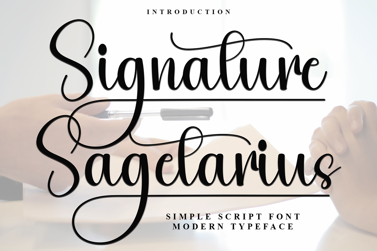 Signature Sagetarius, a Handwritten Font by FreshTypeINK (Photo 2 of 8)