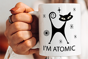 Atomic Cat Clipart, Mid Century SVG, an Object Graphic by Blynn Pippen (Thumbnail 10 of 10)