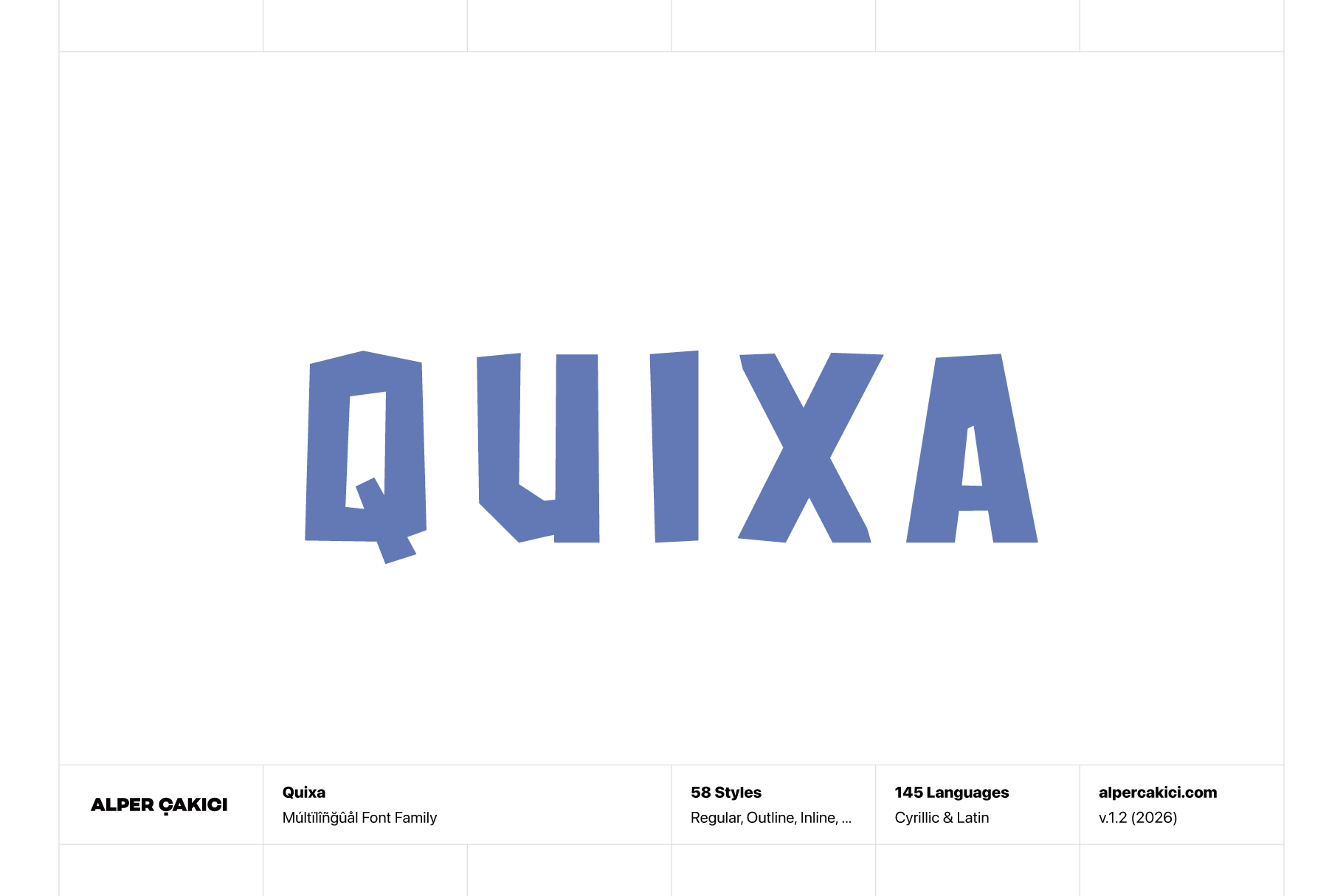 Quixa Irregular Handwritten Typeface