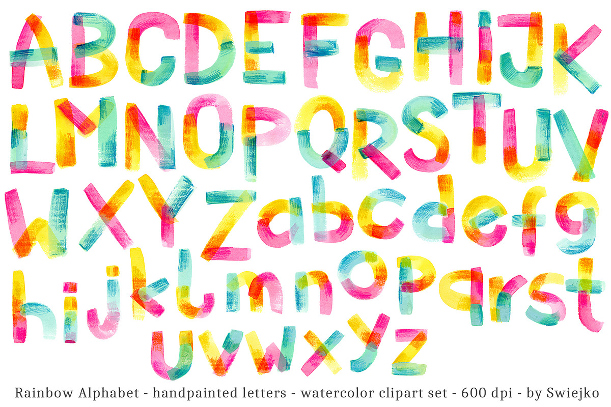 Rainbow Alphabet set, an Object Graphic by swiejko (Photo 2 of 4)