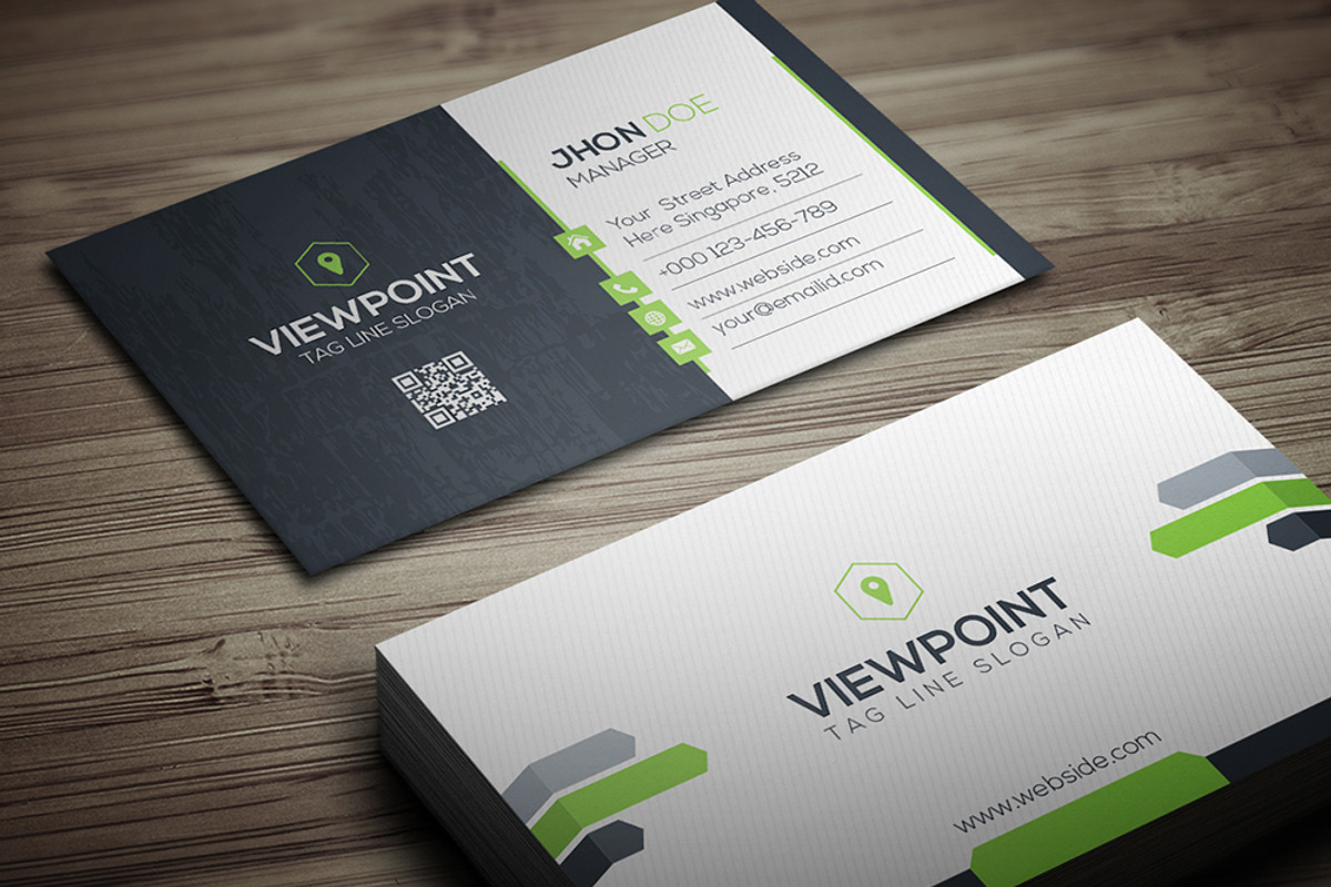 View Point Business Card, a Business Card Template by GenerousArt (Photo 4 of 4)