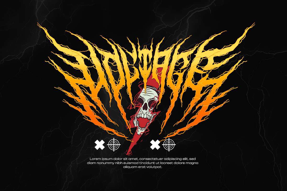 Megavolts | Black Metal Font, a Blackletter Font by Denustudios (Photo 8 of 12)