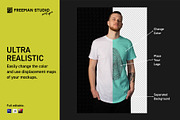Man's T-Shirt Mock-Up Set, a Shirt Mockup by Freeman Studio (Thumbnail 3 of 16)