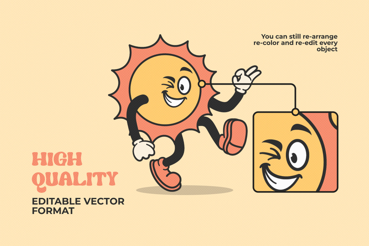 Summer Bottle Retro Illustration, an Object Illustration by Decoconio Design (Photo 4 of 7)