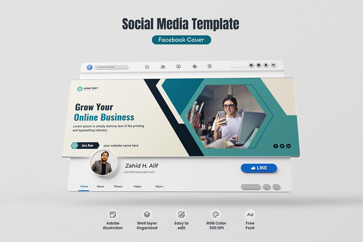 Social Media Facebook Cover Banner