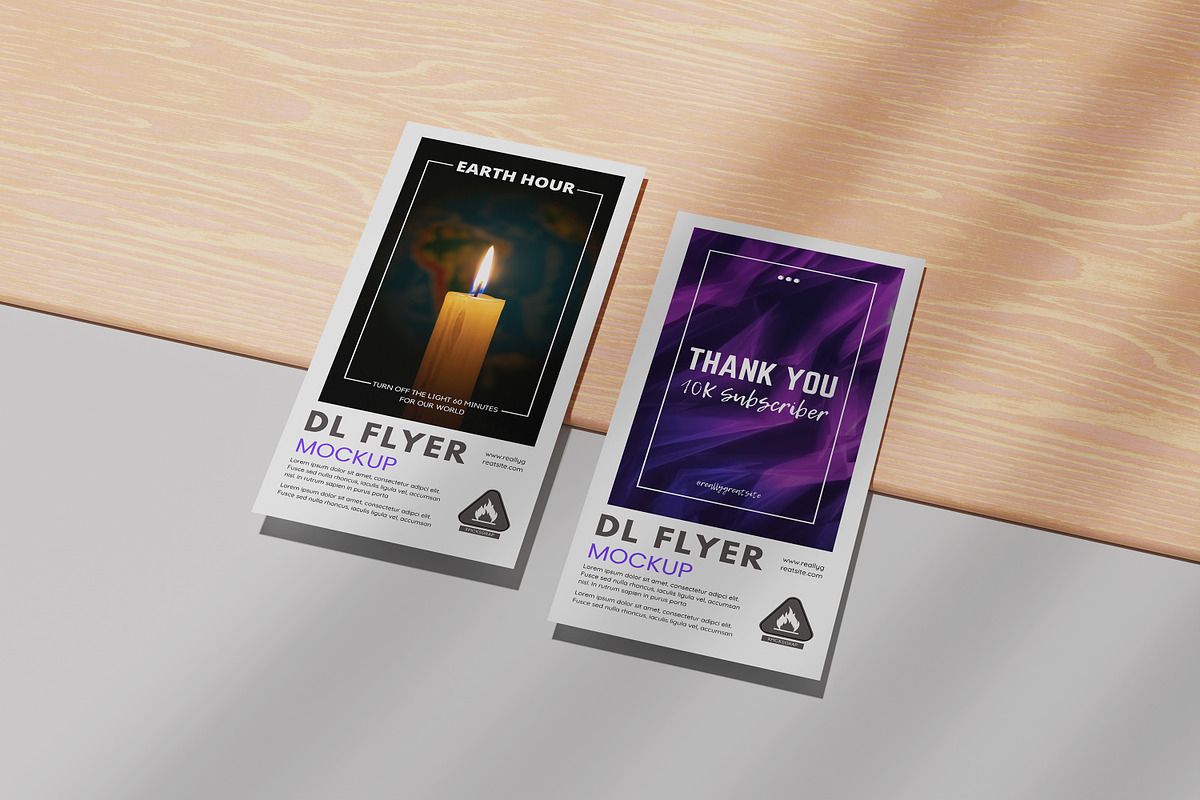 DL Flyer Mockup, a Print Template by Difa Design (Photo 4 of 5)