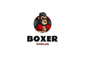 Boxer Gorilla Mascot Logo Design, a Branding & Logo Template by Artnivora.Std