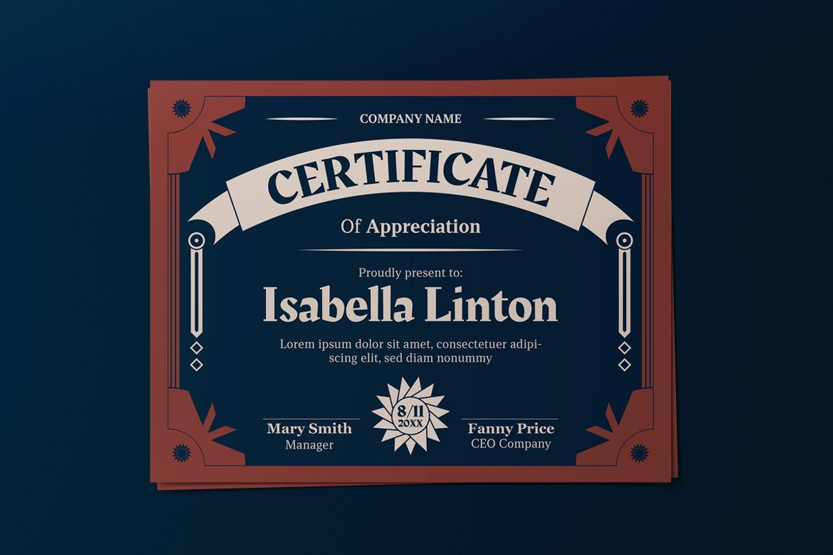 Certificate, a Print Template by graphicook (Photo 3 of 3)