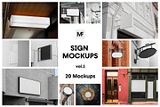 Signage Mockups vol.01 - Advertising, an Advertising Mockup by MockupForest (Thumbnail 1 of 10)