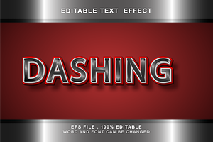 Dashing Text Effect Editable