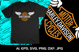 Motor Cycles Harley Davidson SVG