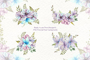 Watercolor Cats and Flowers, an Animal Illustration by TanataDesign (Thumbnail 5 of 9)