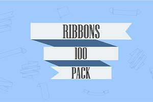 Vector 100 Ribbons Pack