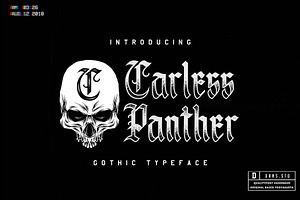 Carless Panther Blackletter (sale)
