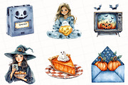 Nostalgic 90s Halloween Clipart, an Illustration by OK Design (Thumbnail 3 of 5)