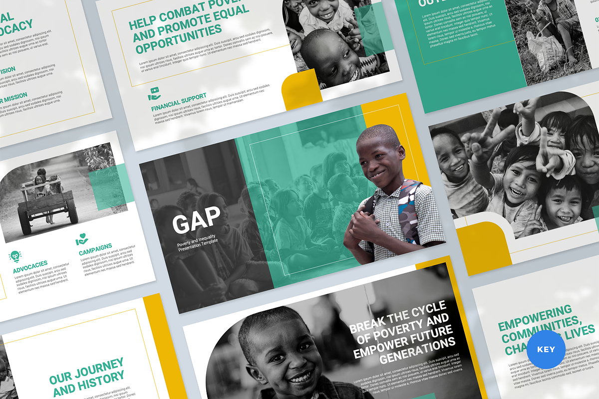 Poverty Keynote Template, a Presentation Template by Flat Icons (Photo 1 of 4)