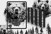 110 Bear Tattoo Stamps For Procreate, a Brush Add-On by Torus1 (Thumbnail 1 of 9)