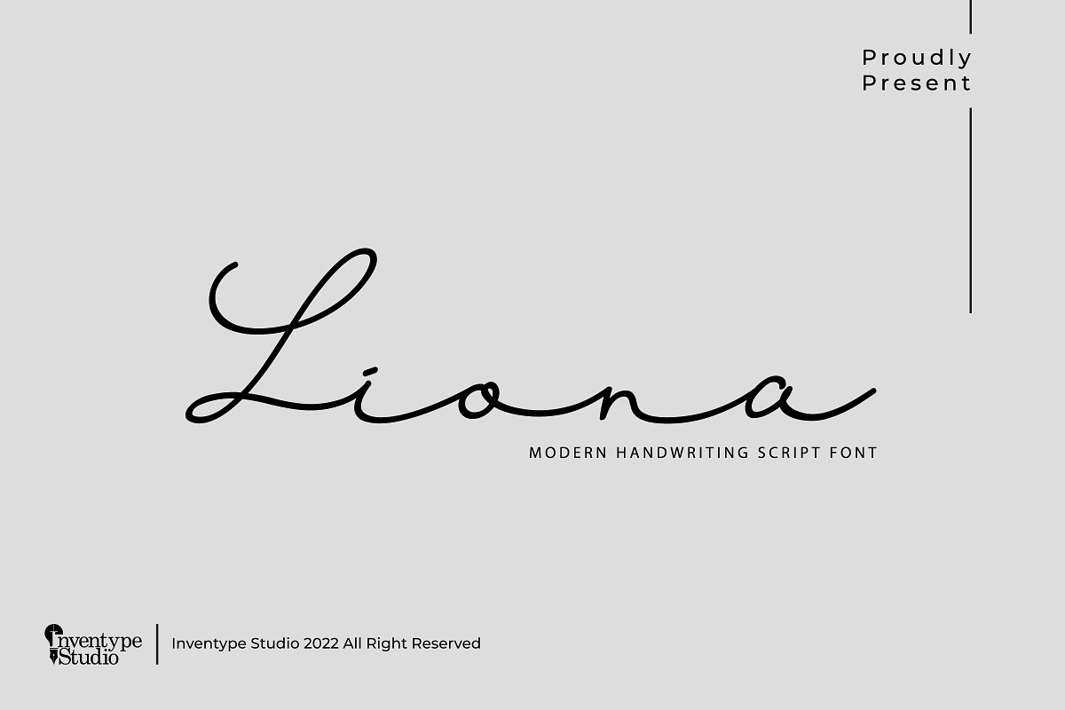 Liona - Longtail Wedding Font, a Script Font by Inventype Studio (Photo 1 of 8)