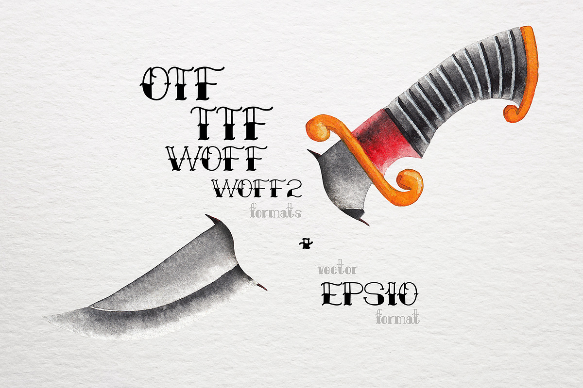 Old school font preview 3