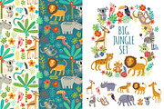 Big jungle set, a Pattern Graphic by Anna Guz's Store (Thumbnail 1 of 4)