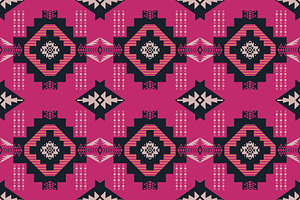 Pink Native American Pattern